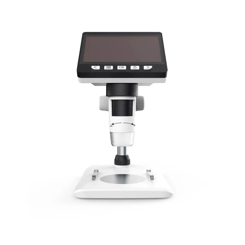 1000x Digital Microscope: With 4.3in Screen, LED Lighting, 1080p @ 30fps Video