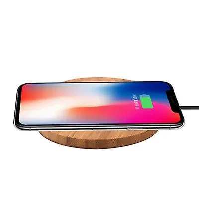 10W heart shape 10W Portable Wireless Charger, Slim Wood Charging Pad AZ10048