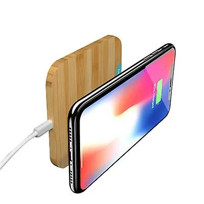 10W heart shape 10W Portable Wireless Charger, Slim Wood Charging Pad AZ10048