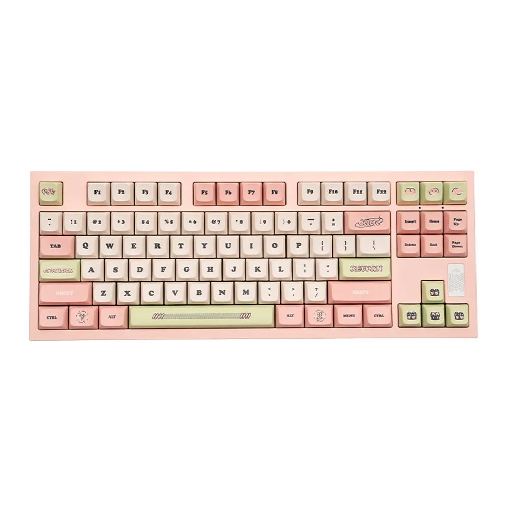 141 Keys Retro Peach Keycaps set