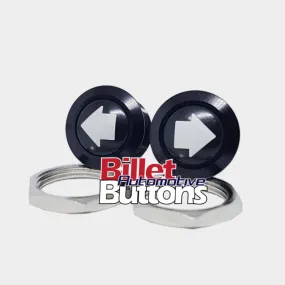 16mm Pair 'ARROWS SYMBOLS' Push Button Switch Dome Top Small Power Windows Up Down Indicator