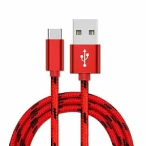 1M Fast Charging USB Type C Cable For Samsung Galaxy S series A series Note Tab LG Huawei HTC Google Pixel Android –Red