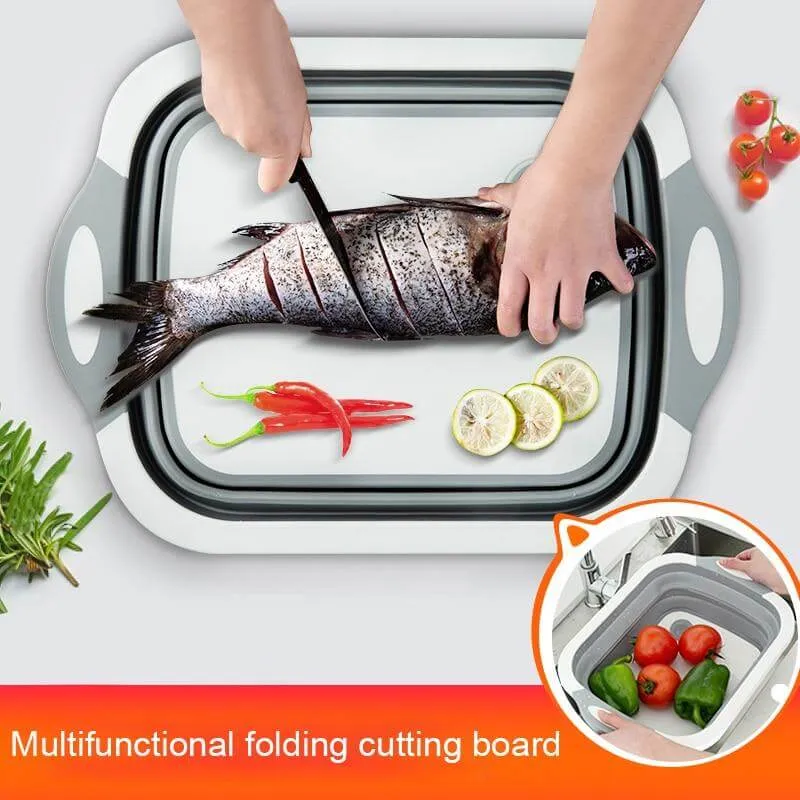 3 In 1 Multifunctional Foldable Dish Tub Cutting Board