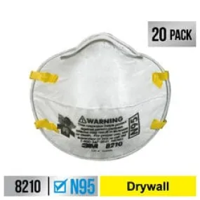 3M™ Performance Drywall Sanding Respirator N95 Particulate, 8210D20-DC,
20 eaches/pack, 4 packs/case