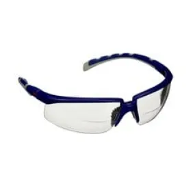 3M™ Solus™ 2000 Series, S2025AF-BLU, Blue/Gray Temples, Clear Reader  2.5 Anti-Fog/Anti-Scratch lens, 20 ea/Case