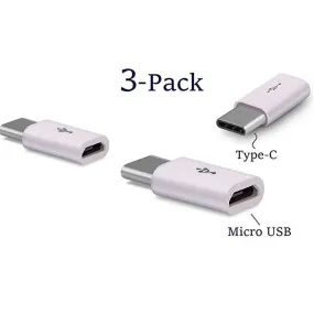 3PCS USB C Type-C Adapters for Xiaomi Mi8 mi A1 A2 MacBook Samsung Galaxy S8 Plus Note 8 9 S9 OnePlus 5 3 3T 5T 6 6T Accessories