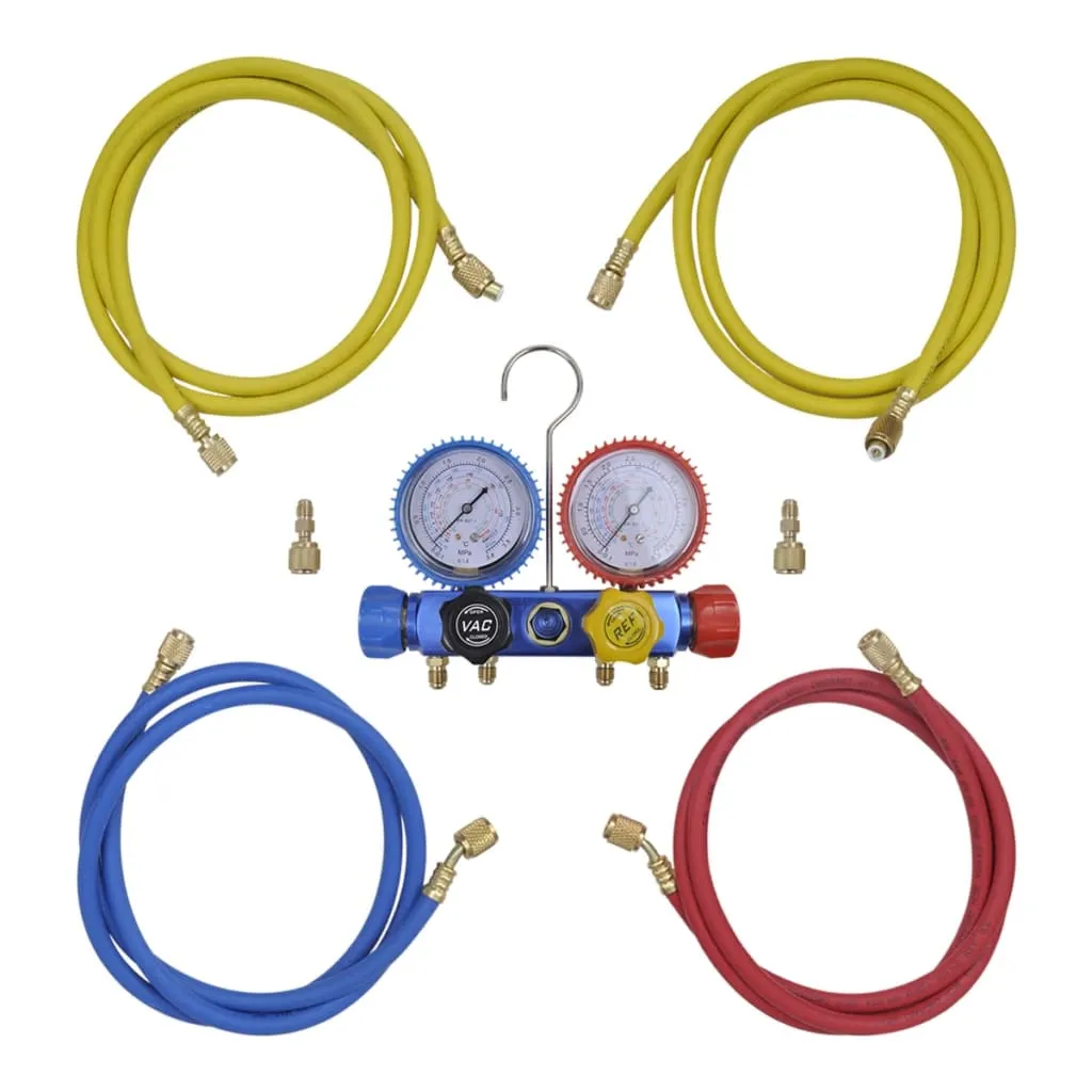 4-way Manifold Gauge Set in Tool Kit