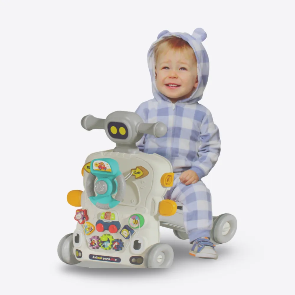 5-In-1 Baby Walker With Musical Keyboard