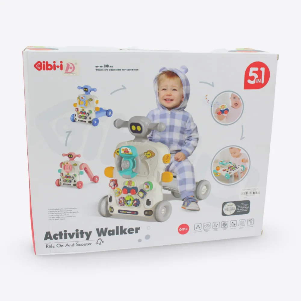 5-In-1 Baby Walker With Musical Keyboard