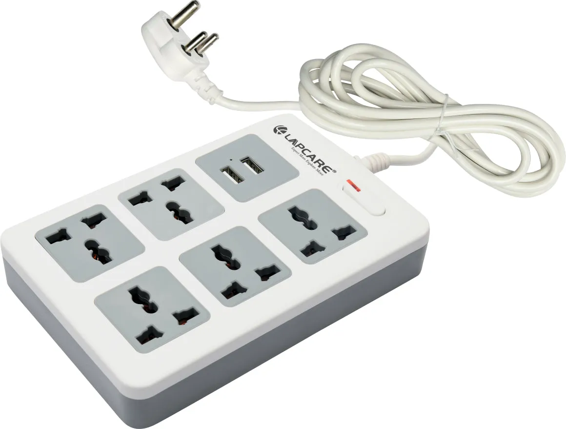 5 Socket Power Extension   2 USB