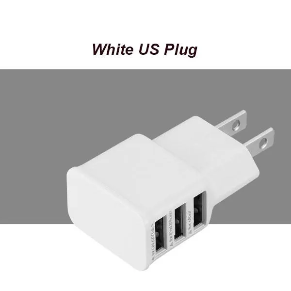 5V 2.4A 3 Ports USB Phone Charger Plug