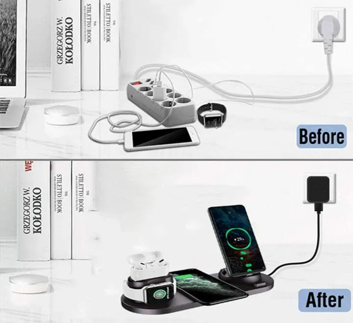 6 In 1 Multi-Function Charging Stand