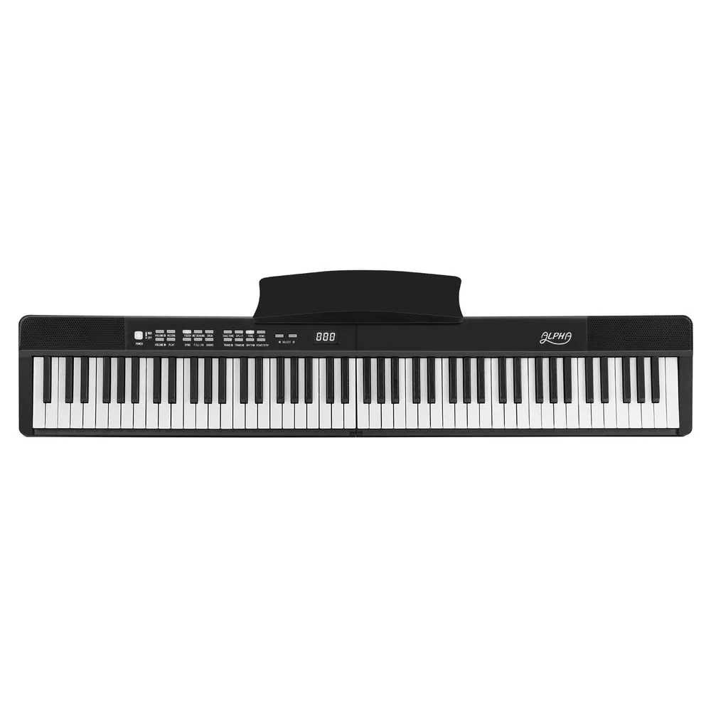 88-Key Foldable Electric Piano w/ MIDI-USB, Bluetooth - Alpha