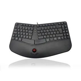 Accuratus Contour Split Keyboard with Reverse Tilt & Trackball