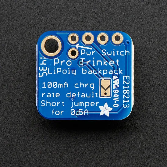 Adafruit LiIon/LiPoly Backpack Add-On for Pro Trinket/ItsyBitsy