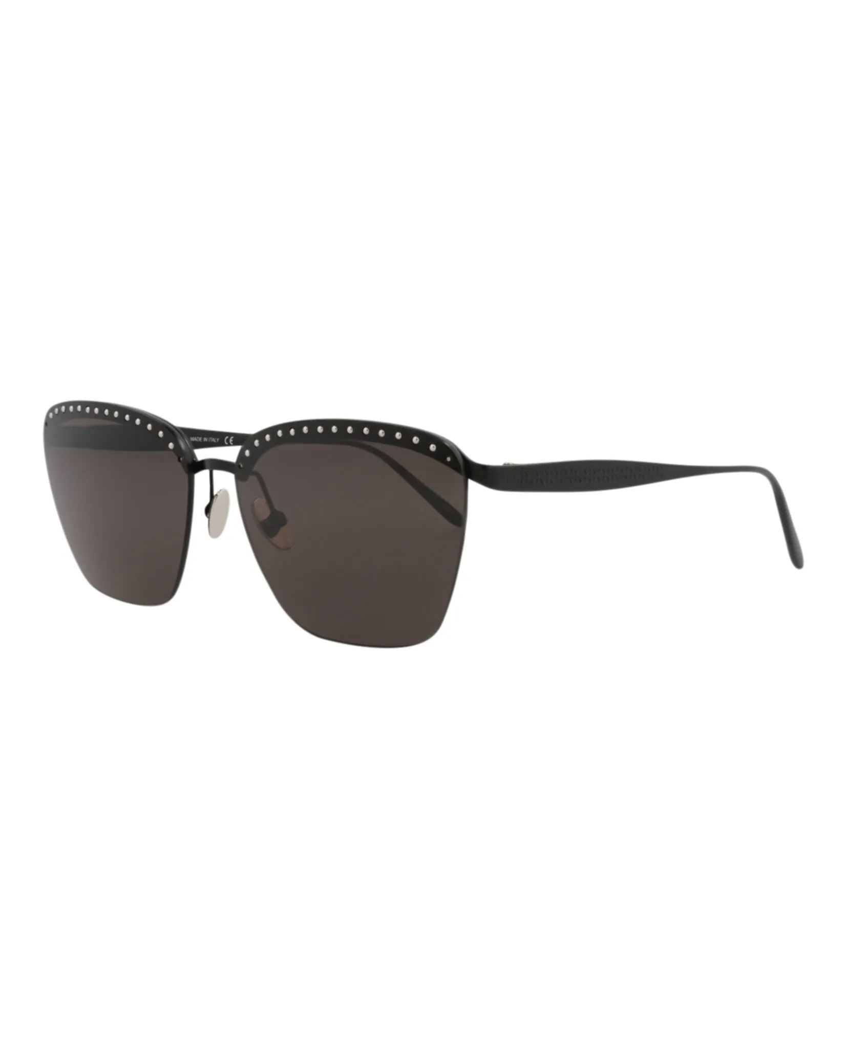 Alaia Square-Frame Metal Sunglasses