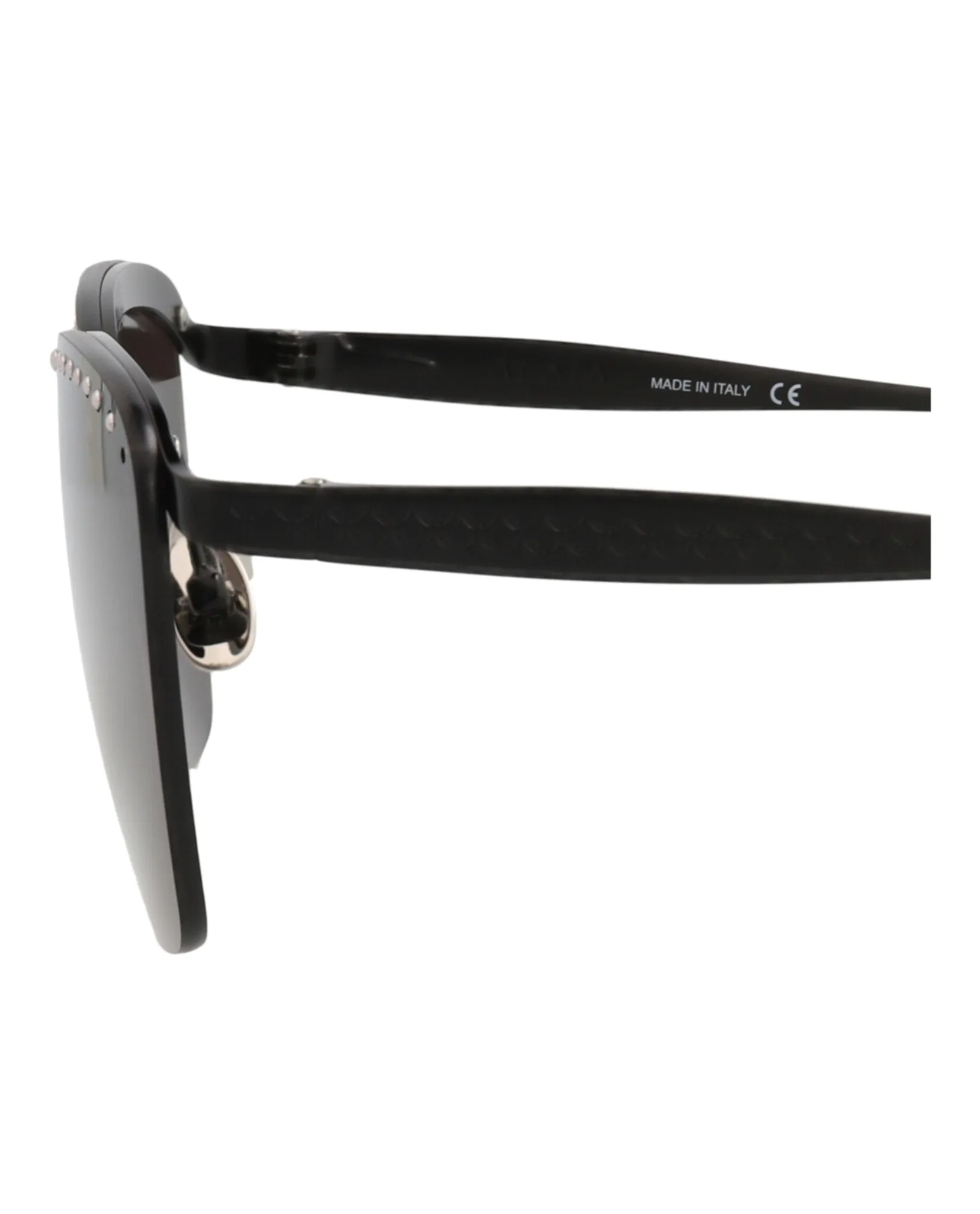 Alaia Square-Frame Metal Sunglasses