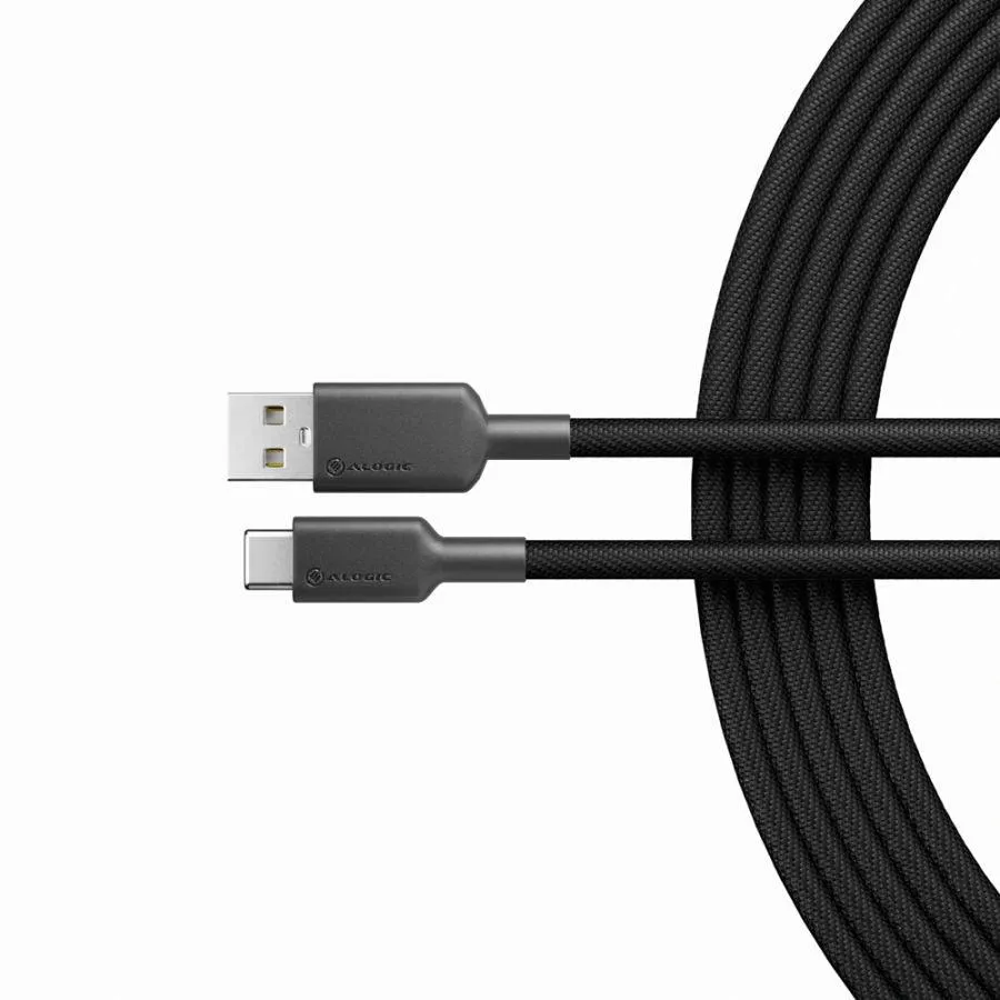 ALOGIC 1m Elements Pro USB 2.0 USB-A to USB-C Cable- Black (ELPCA201-BK)