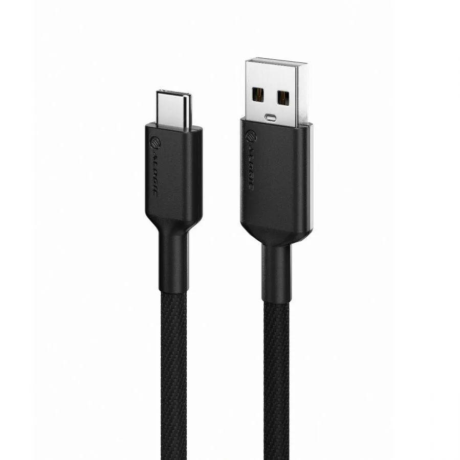 ALOGIC 1m Elements Pro USB 2.0 USB-A to USB-C Cable- Black (ELPCA201-BK)