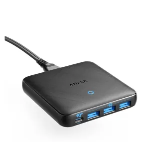 Anker 65W 4 Port PIQ 3.0 & GaN Fast Charger Adapter - A2045