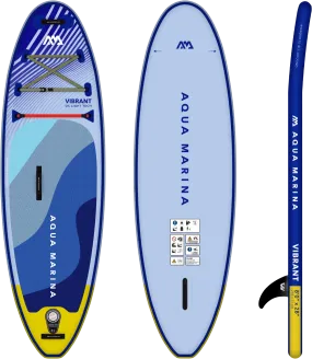 Aqua Marina BT-24VIP Vibrant 8'0" Inflatable Stand Up Paddle Board Youth Series New