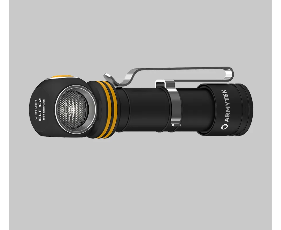 Armytek Elf C2 Micro USB Rechargeable White LED 1100 lumen / TIR 70Â°:120Â° / 1x18650 (incl.)