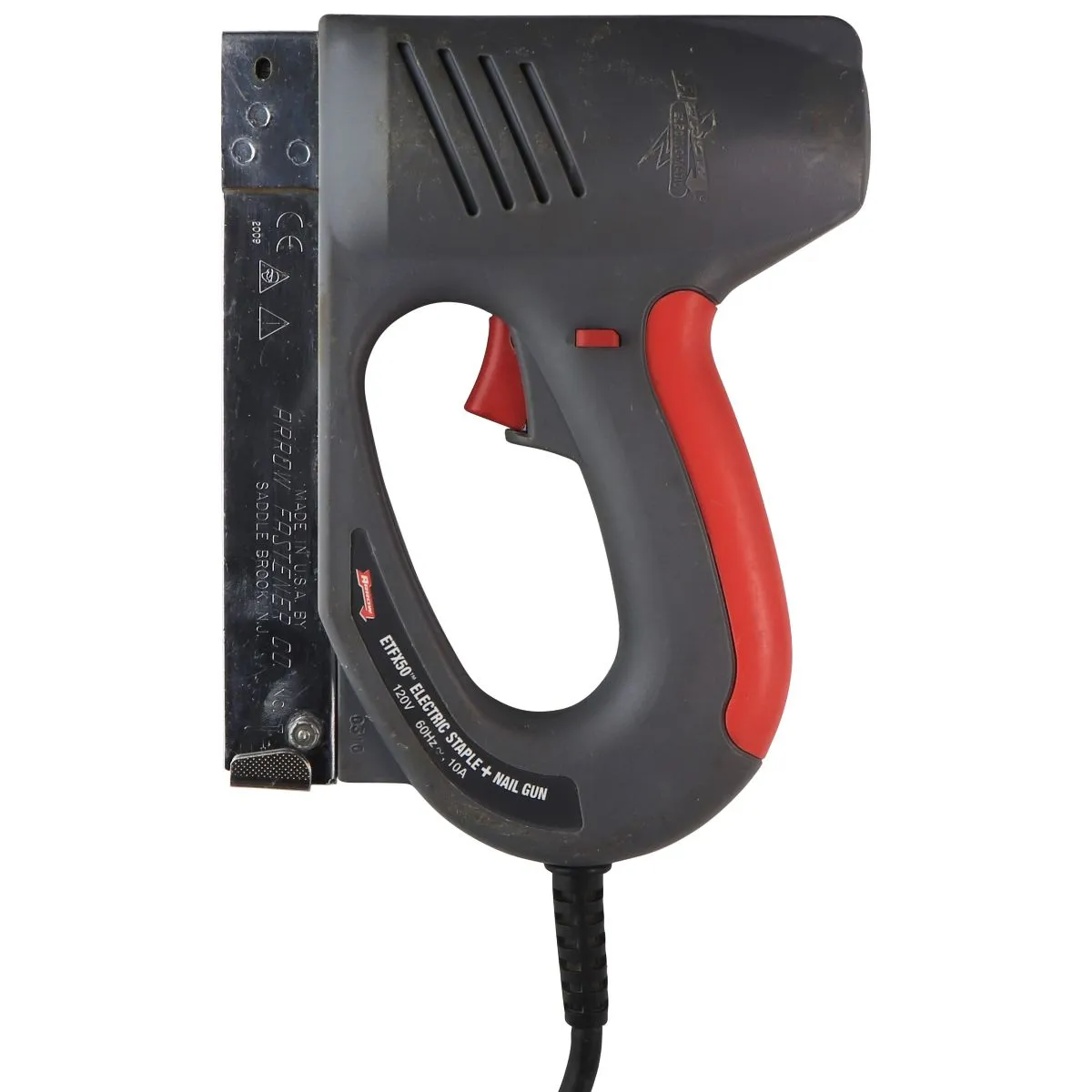 Arrow ETFX50 (120V) Electric Staple   Nail Gun - Gray / Red