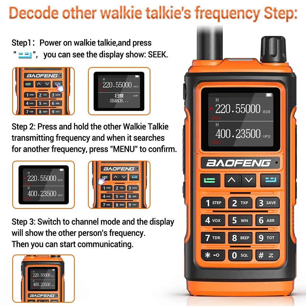 BaoFeng UV-17 Pro V2 Walkie Talkie Wireless Copy Frequency 16 KM Long Range Waterproof Poweful Two Way Radio UV-5R S22 Ham Radio