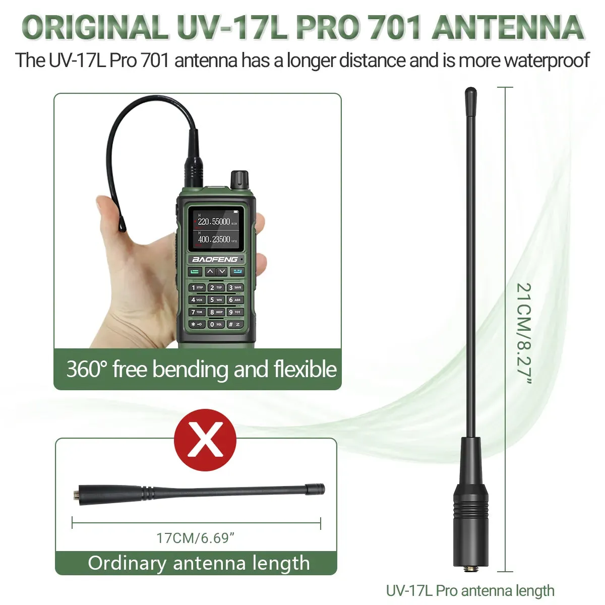 BaoFeng UV-17 Pro V2 Walkie Talkie Wireless Copy Frequency 16 KM Long Range Waterproof Poweful Two Way Radio UV-5R S22 Ham Radio