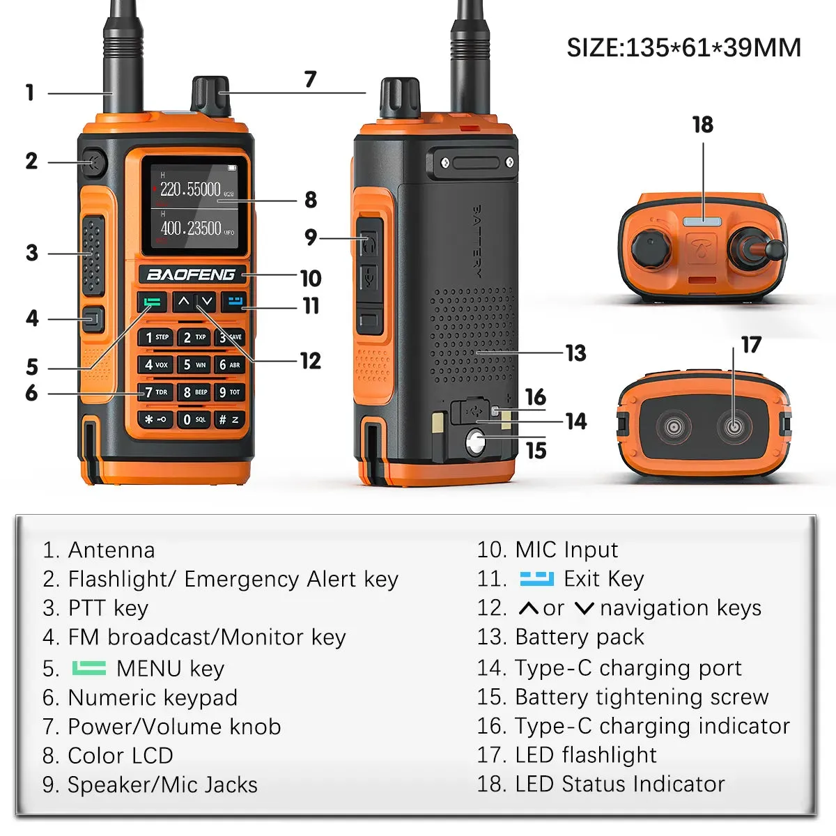 BaoFeng UV-17 Pro V2 Walkie Talkie Wireless Copy Frequency 16 KM Long Range Waterproof Poweful Two Way Radio UV-5R S22 Ham Radio