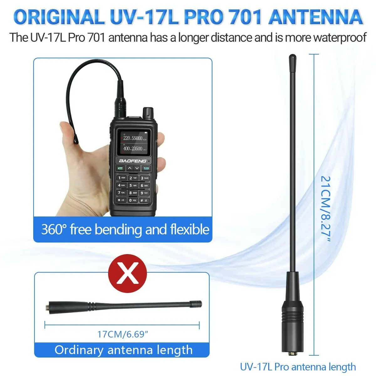 BaoFeng UV-17 Pro V2 Walkie Talkie Wireless Copy Frequency 16 KM Long Range Waterproof Poweful Two Way Radio UV-5R S22 Ham Radio