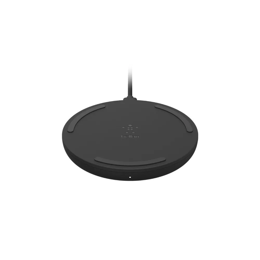 Belkin WIA001MYBK mobile device charger Mobile phone Black AC Wireless charging Fast charging Auto