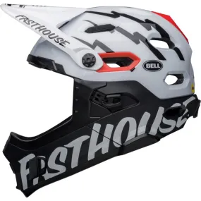 Bell Super DH Spherical Full Face Helmet - Fasthouse - Matt Gloss Black-White