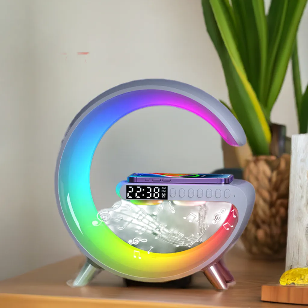 Bluetooth Speaker Wireless Charger Lamp