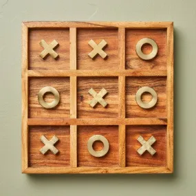 Brass and Wood Tic-Tac-Toe Game - 12pc - Hearth & Hand with Magnolia