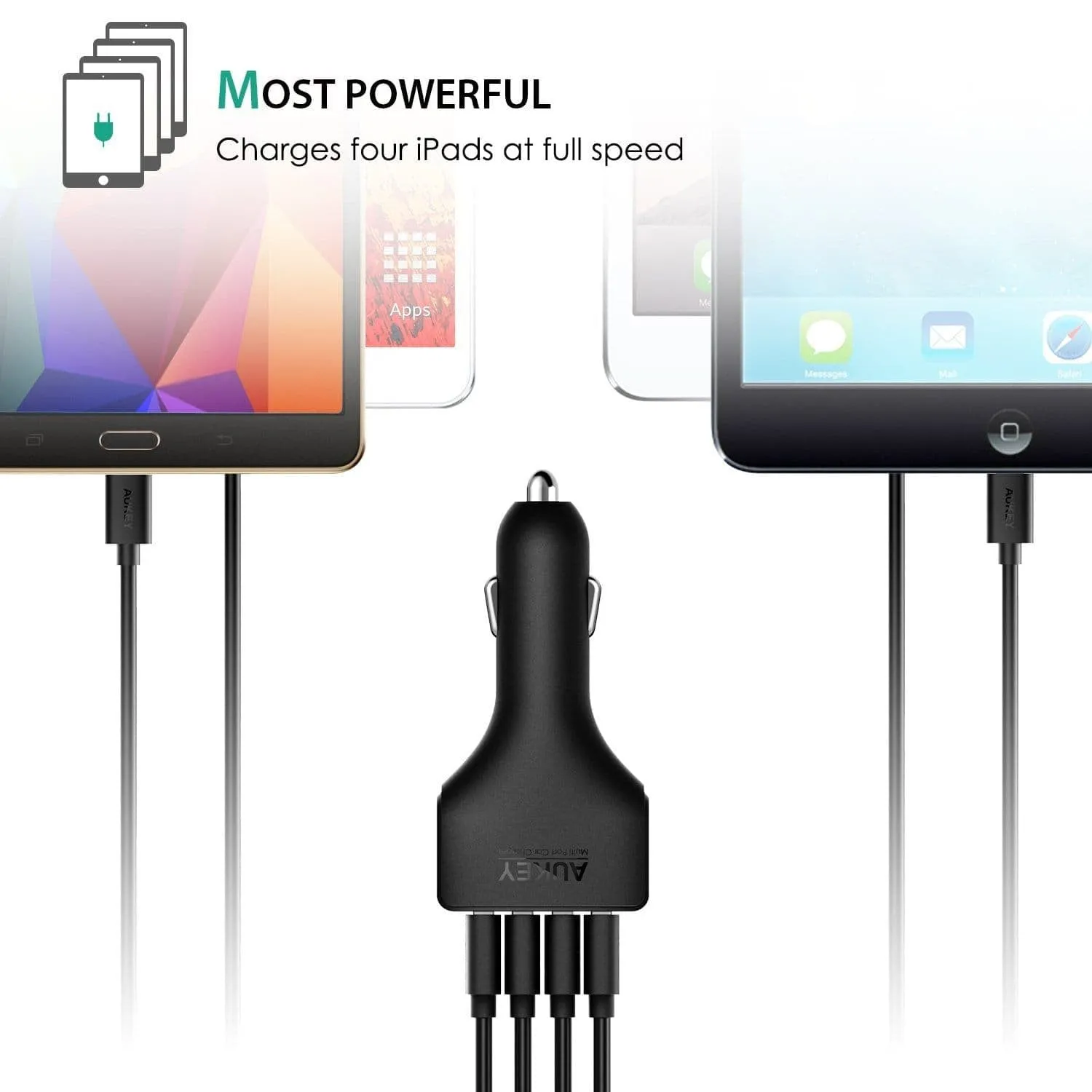 CC-T4 54W 4 Port Usb Qualcomm Quick Charge 2.0 Car Charger