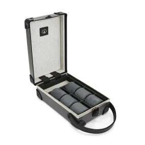 Centenary · 6-Slot Watch Case | Charcoal/Black/Black