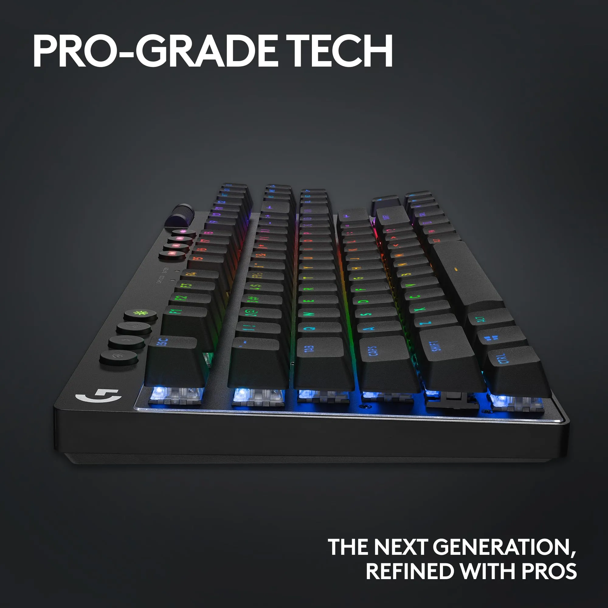 Certified Refurbished - Logitech - PRO X TKL LIGHTSPEED Wireless Mechanical Clicky Switch Gaming Keyboard