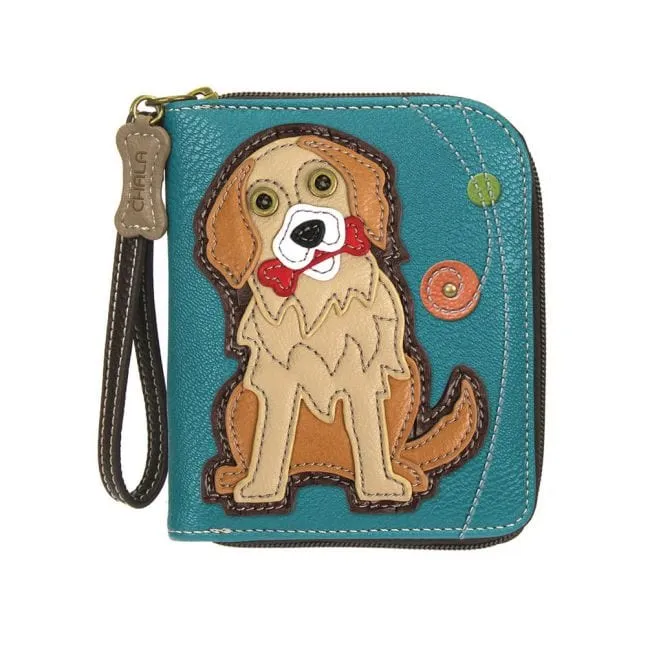 Chala Dog  Zip Around Wallets-Carry your cards in dog gone good style!*