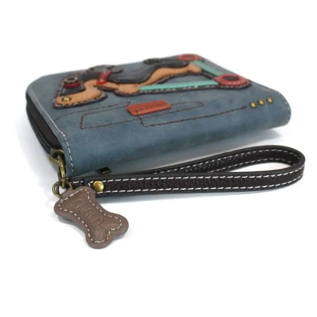 Chala Dog  Zip Around Wallets-Carry your cards in dog gone good style!*