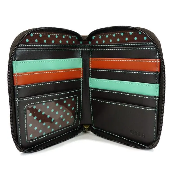 Chala Dog  Zip Around Wallets-Carry your cards in dog gone good style!*