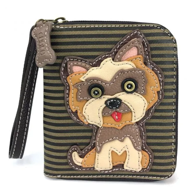 Chala Dog  Zip Around Wallets-Carry your cards in dog gone good style!*