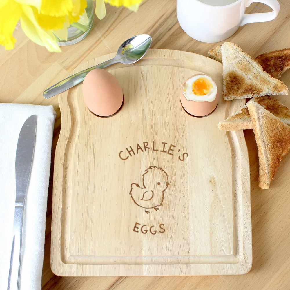 Chick Egg & Toast Board - Personalised