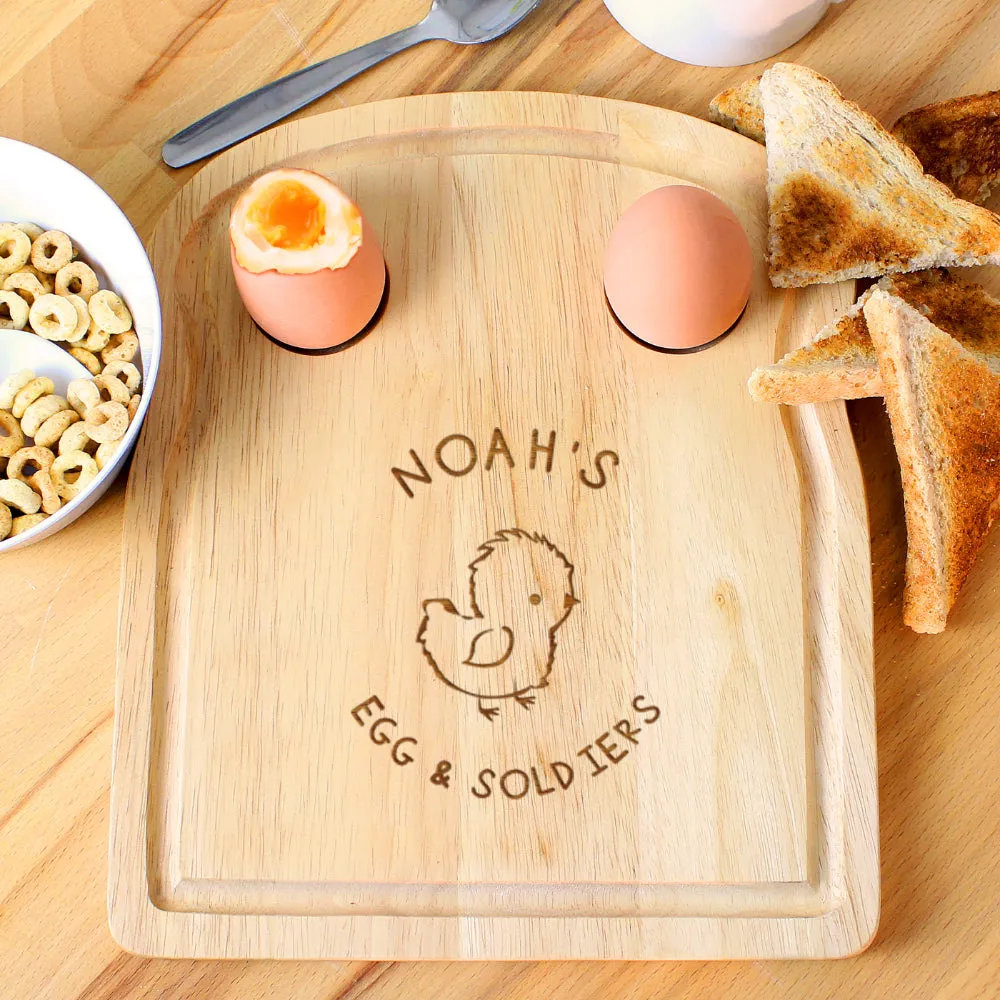 Chick Egg & Toast Board - Personalised