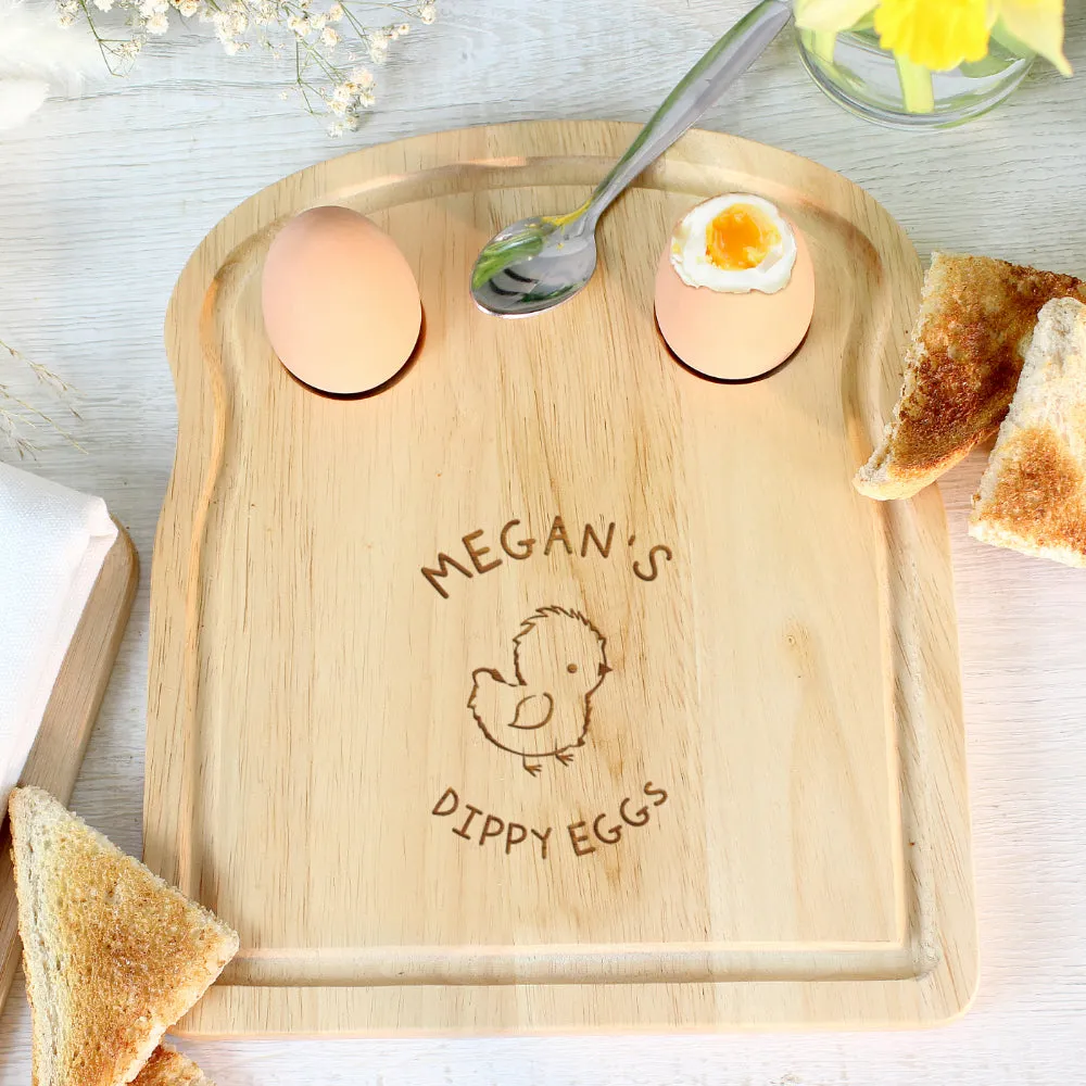 Chick Egg & Toast Board - Personalised