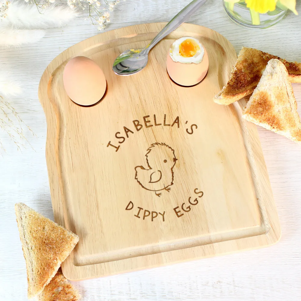 Chick Egg & Toast Board - Personalised