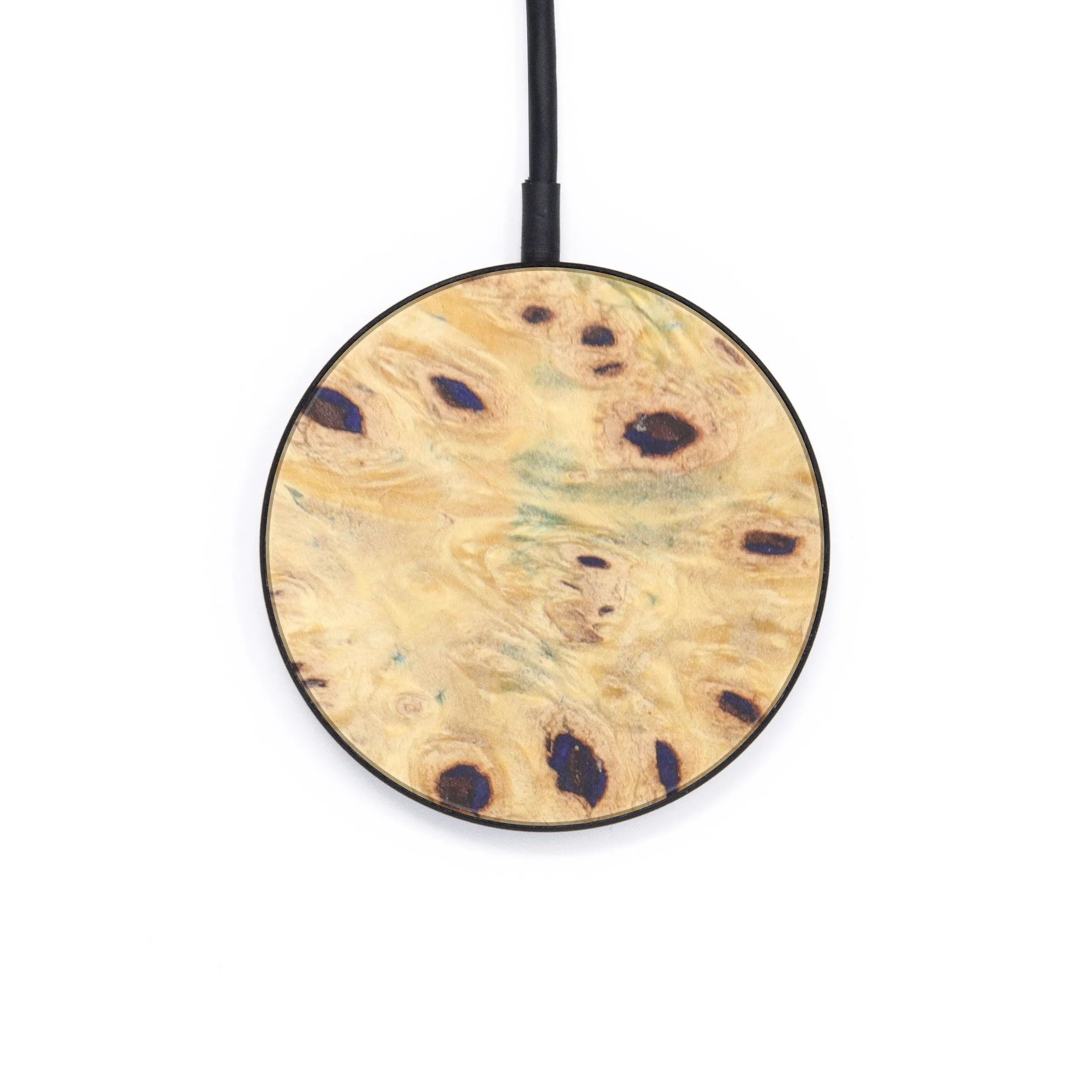 Circle Burl Wood Wireless Charger - Bue (Buckeye Burl, 608429)