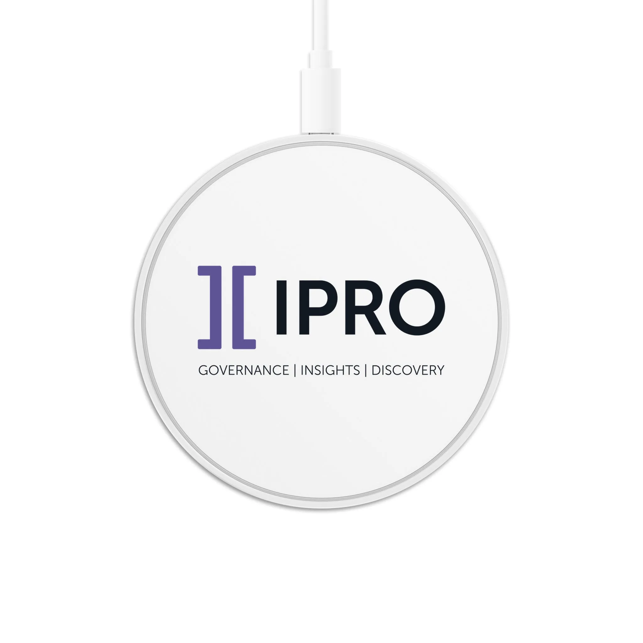 Circle Wireless Charger - Ipro horizontal logo