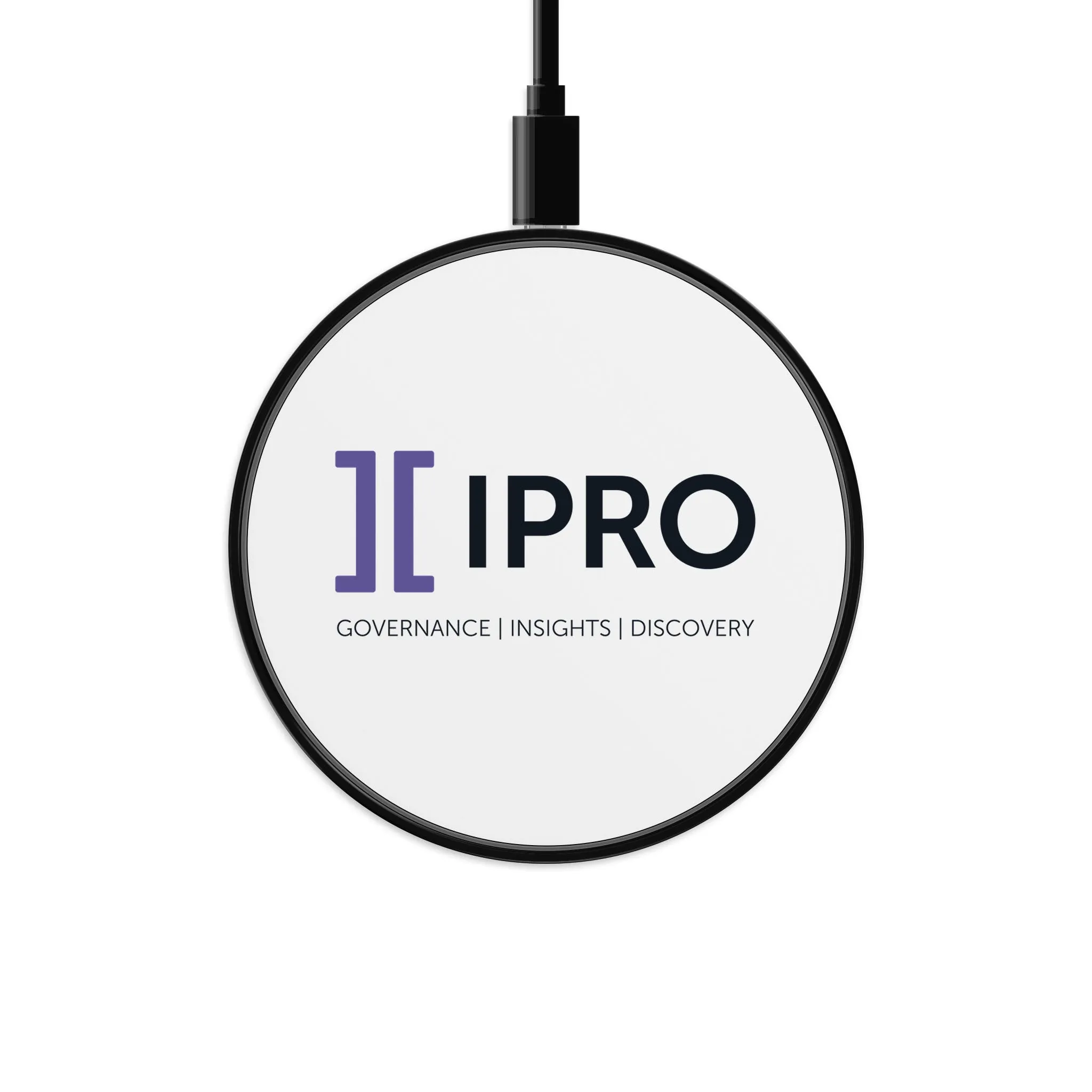 Circle Wireless Charger - Ipro horizontal logo