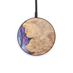 Circle Wood Resin Wireless Charger - Adriane (Purple, 607298)